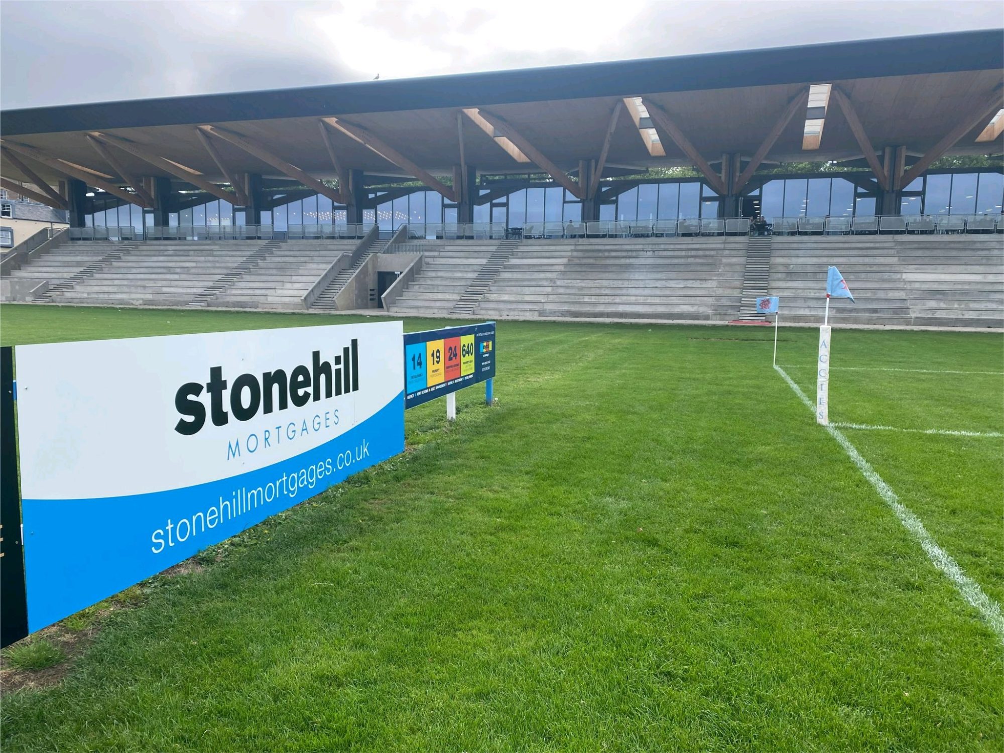 Stonehill Mortgages pitchside advertising hoarding