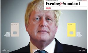 Boris Johnson in Evening Standard Caspia Judging