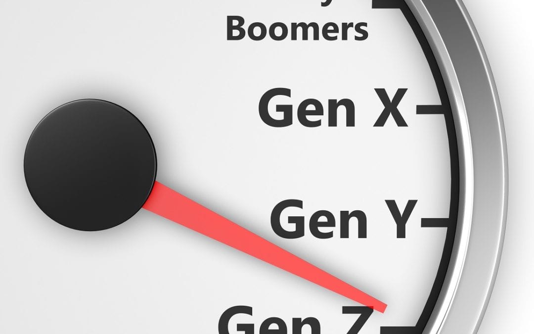 Generations Baby Boomers gen X, Gen Y, Gen Z